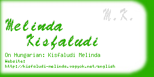 melinda kisfaludi business card